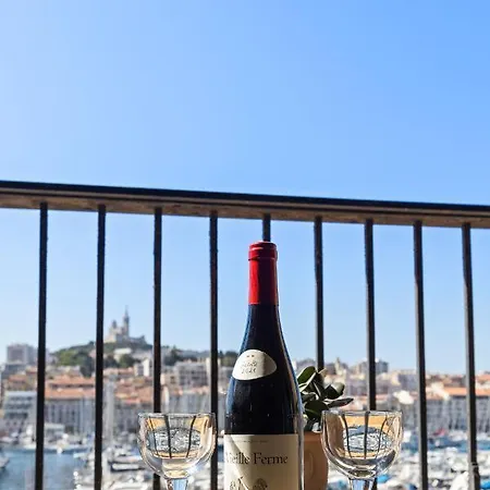 Le Splendide Terrasse Avec Vue Panoramique Vieux Port Marseille